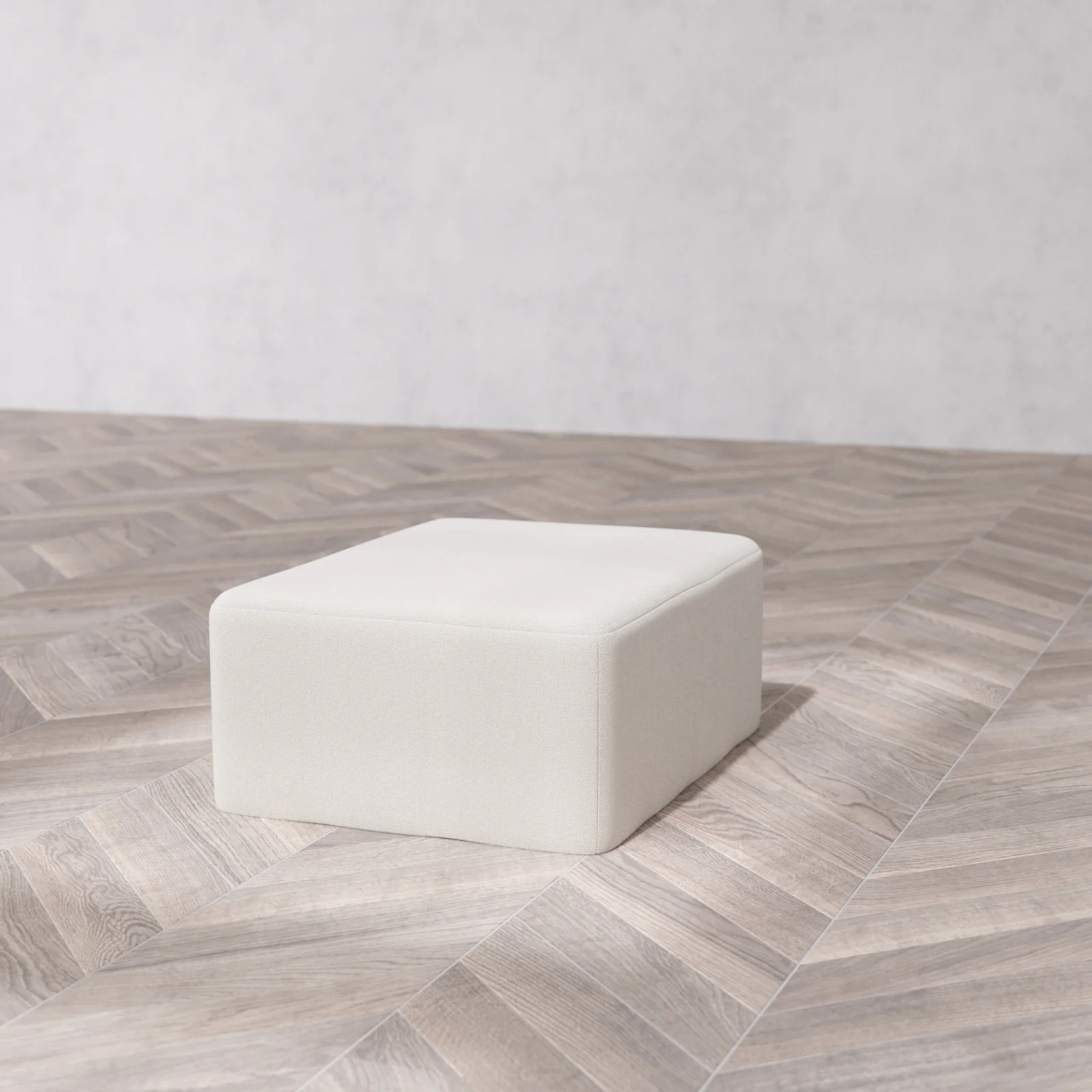 Modular Washable Chaise Ottoman | Lux Weave in Pearl - Image 6