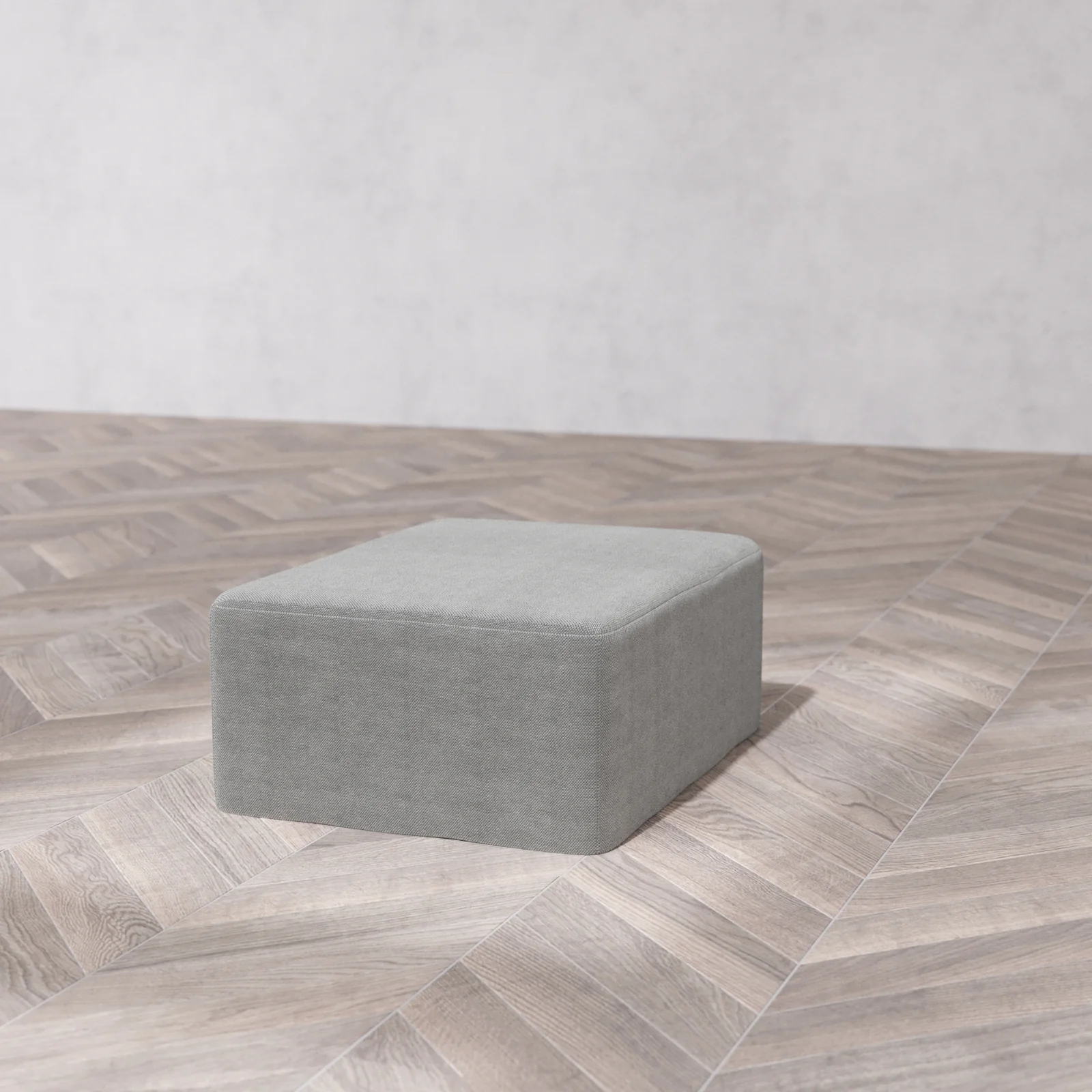 Modular Washable Chaise Ottoman | Lux Weave in Slate - Image 6
