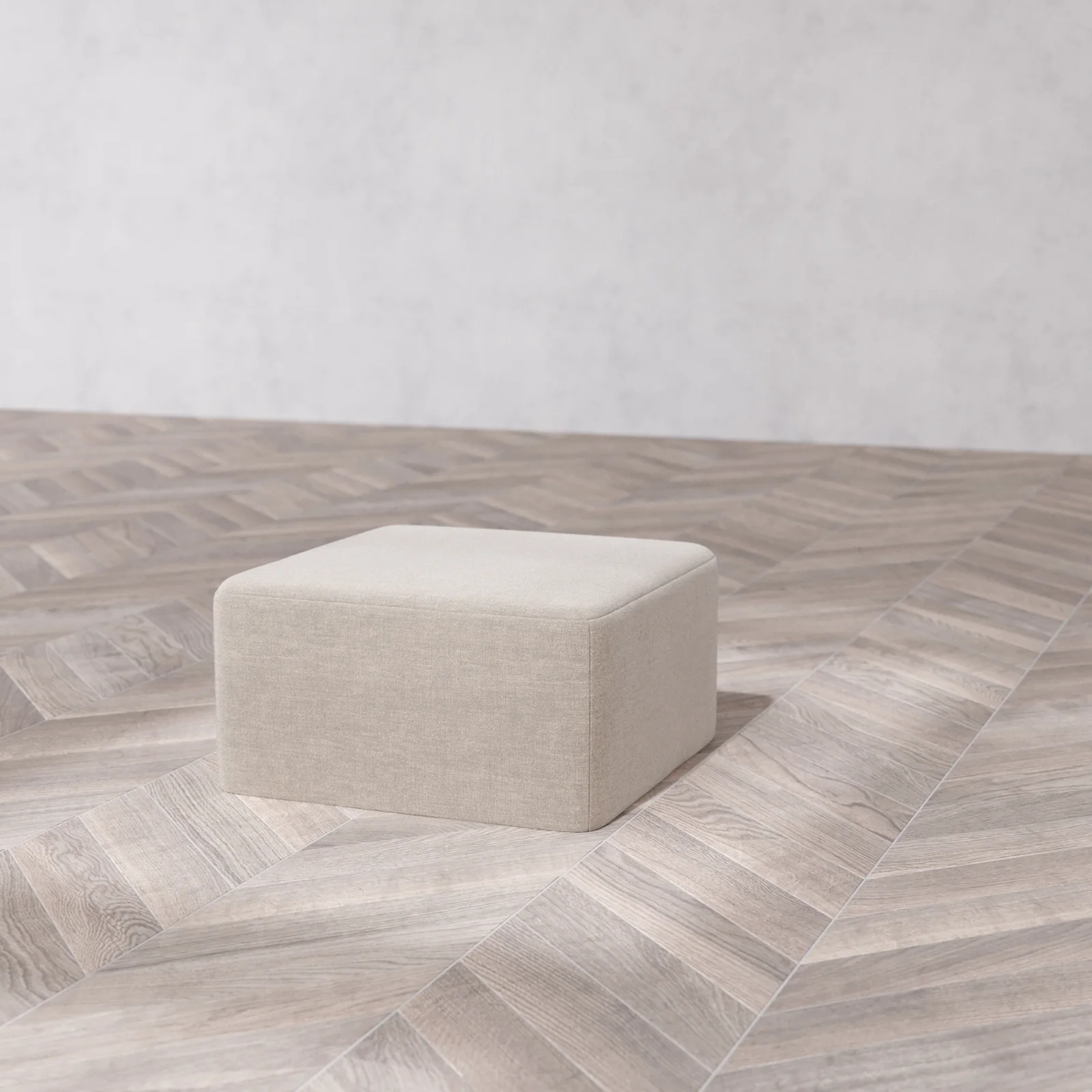Modular Washable Ottoman | Satin Velvet in Caraway - Image 6
