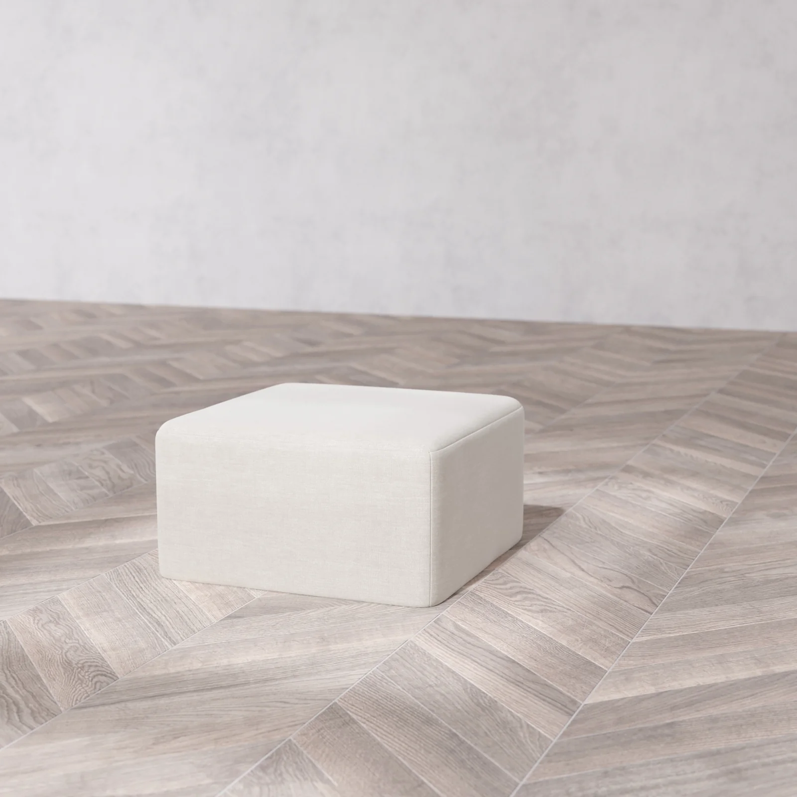 Modular Washable Ottoman | Satin Velvet in Cashew - Image 6