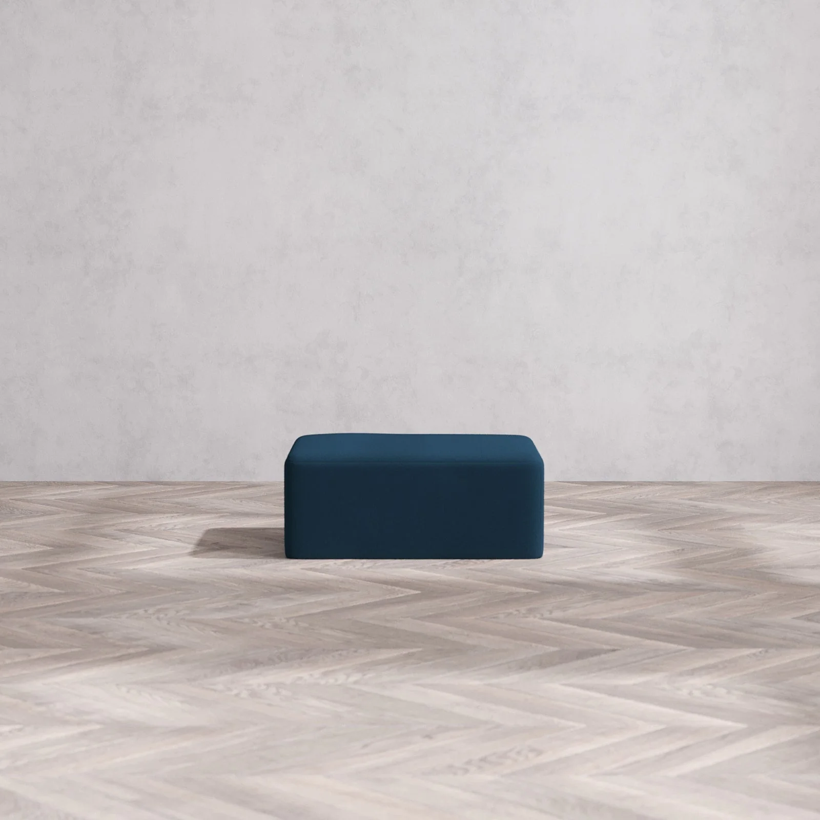 Slipcover Only - Modular Washable Chaise Ottoman in Lazuli