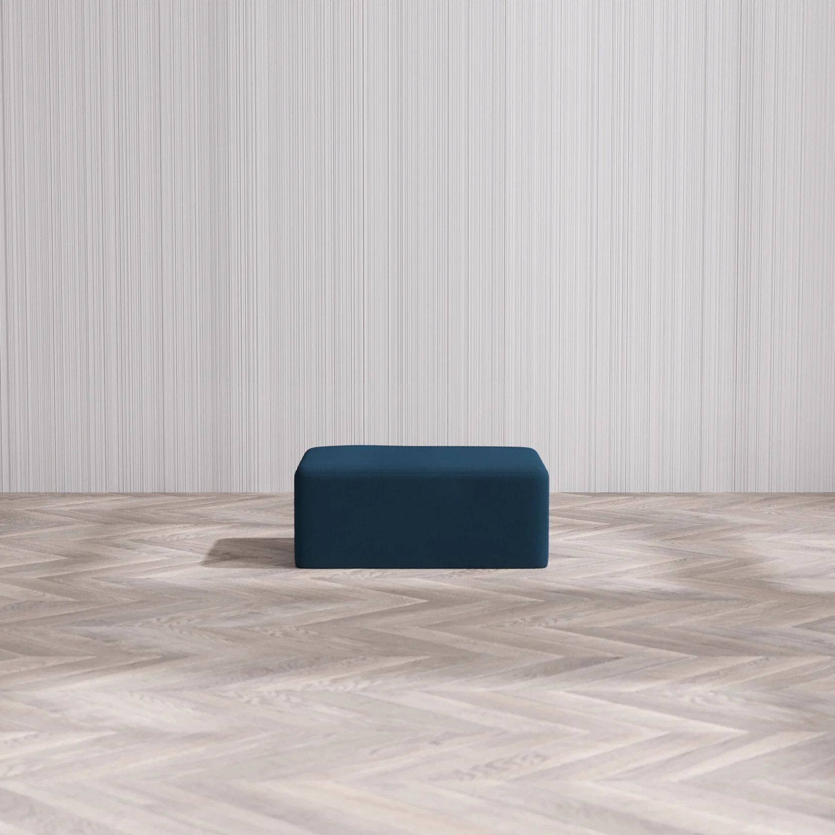 Slipcover Only - Modular Washable Chaise Ottoman in Lazuli - Image 3