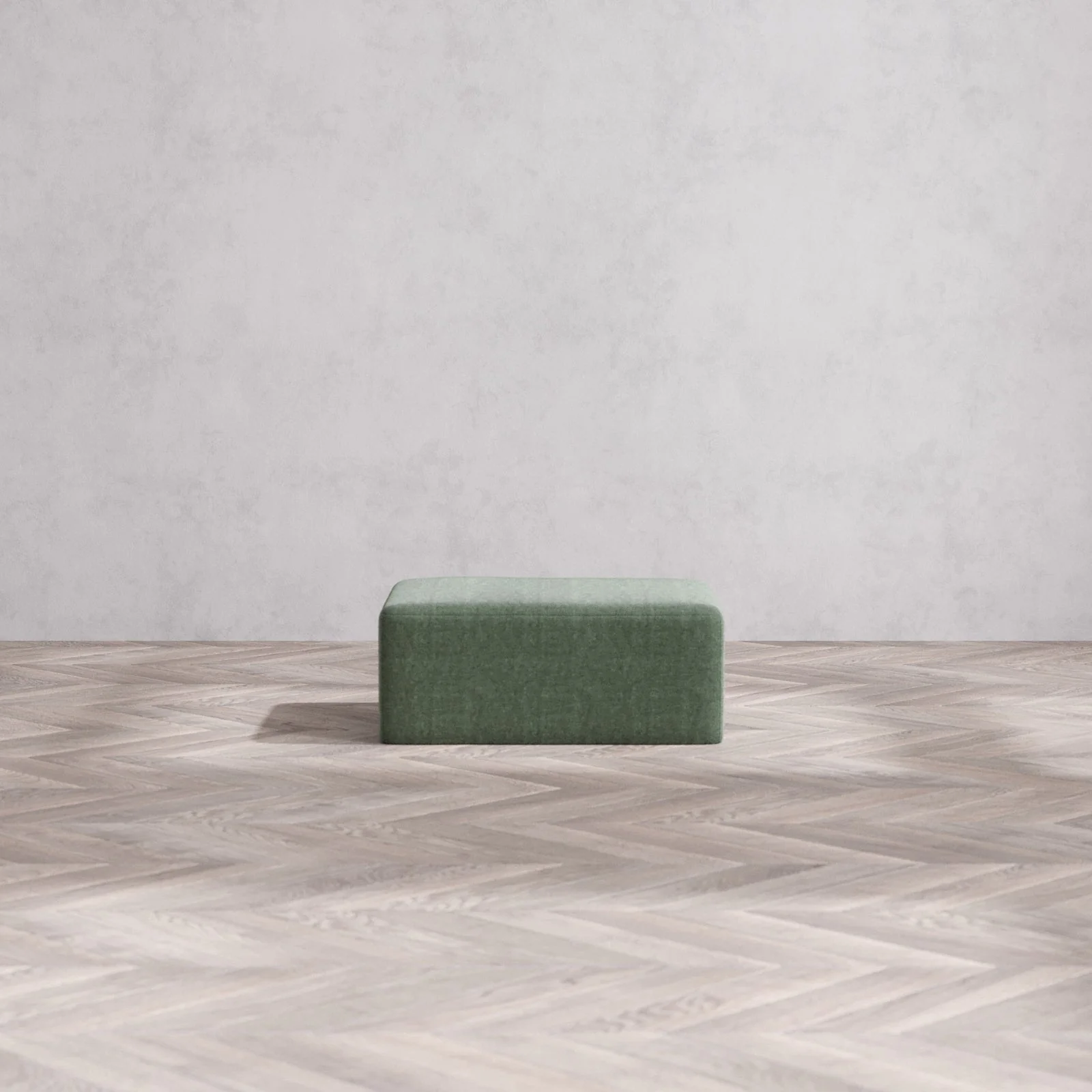 Slipcover Only - Modular Washable Chaise Ottoman in Sage