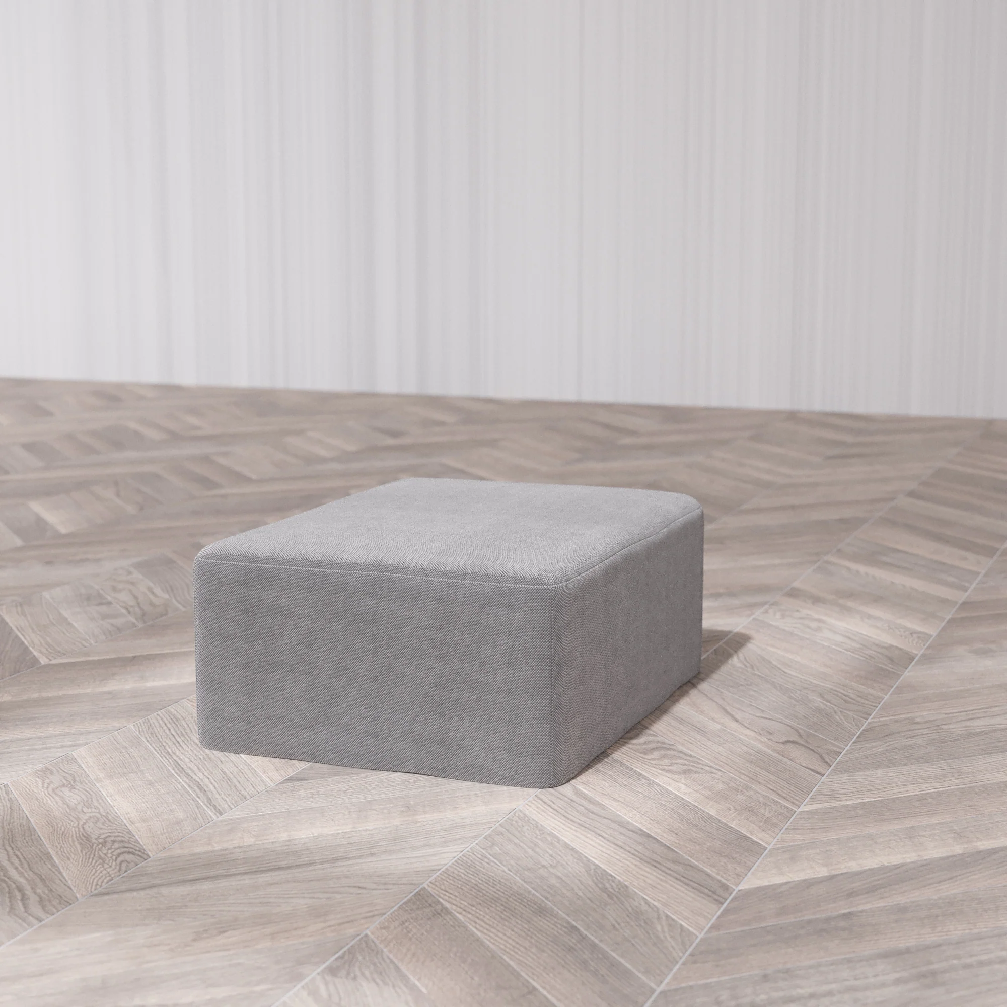 Slipcover Only - Modular Washable Chaise Ottoman in Slate - Image 7