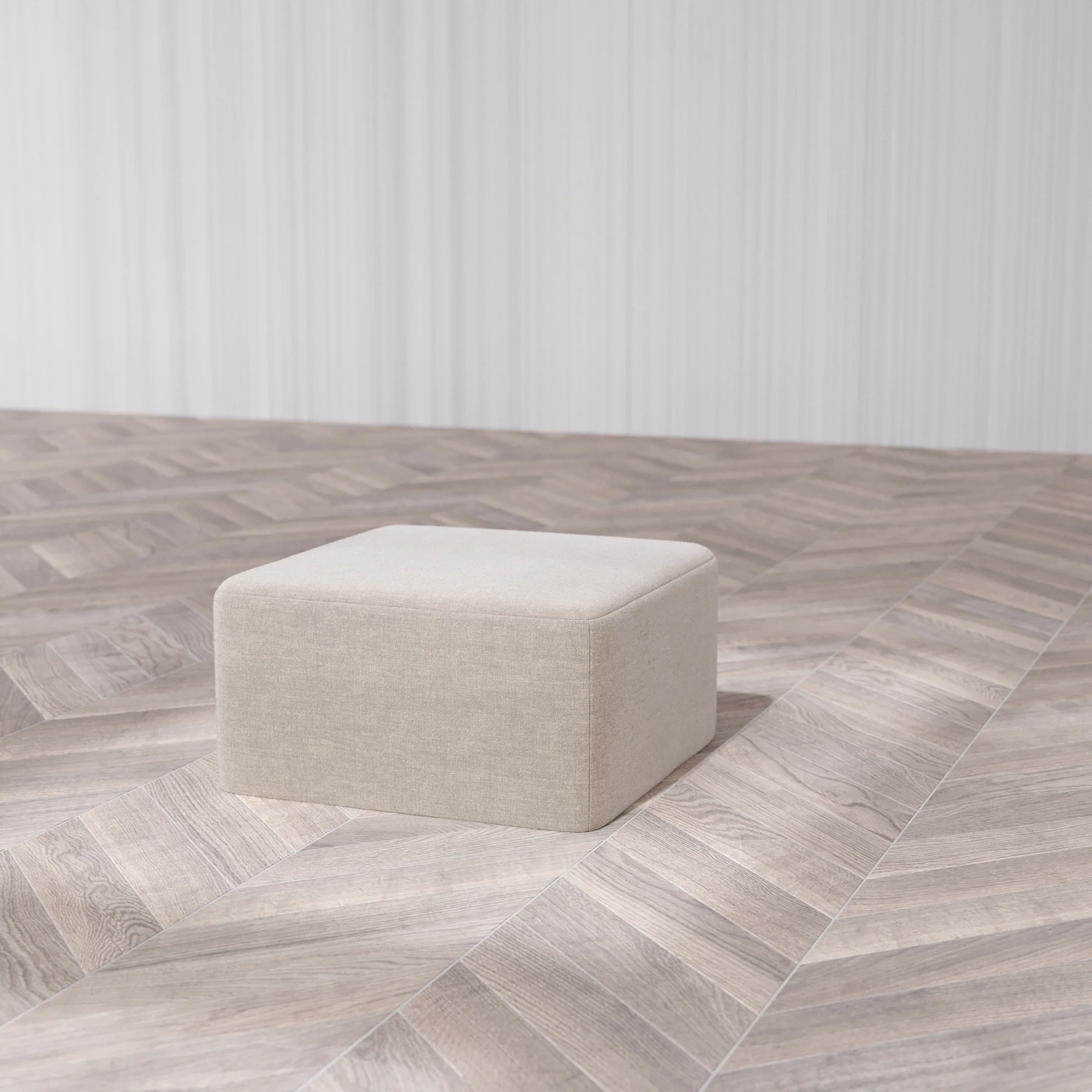 Slipcover Only - Modular Washable Ottoman in Caraway - Image 7