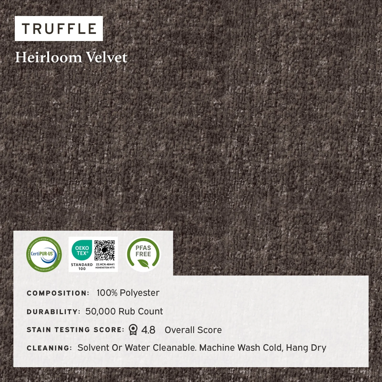 Slipcover Only - Modular Washable 3-Seater Open End Cloud Sofa in Truffle | Right-Facing Arm - Image 4